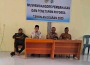 Ini Sejumlah Program Prioritas Pemdes Eeya di Tahun 2025