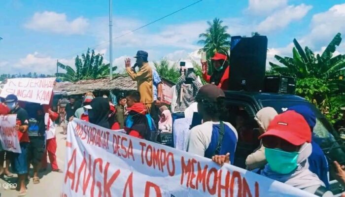 Aksi Demonstrasi, Forum Kades Taopa dan Moutong Tuntut Penutupan PETI