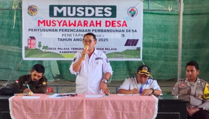 Pemdes Palasa Teteapkan APBDes 2025, Pj Kades : Untuk Bumdes Akan Dilakukan Musyawarah Khusus