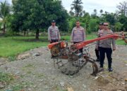 Dukung Program Pekarangan Bergizi dan Ketahanan Pangan, Polsek Tomini Gagas Penanaman Jagung