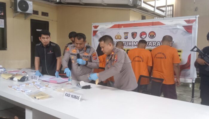 Polres Parimo Bekuk Empat Pengedar Sabu