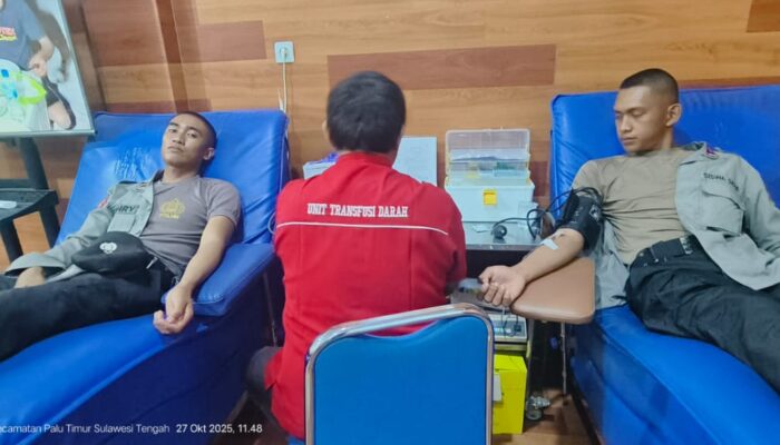 Siswa SPN Labuan Panimba Donor Darah Sukarela, Wujud Nyata POLRI untuk Masyarakat