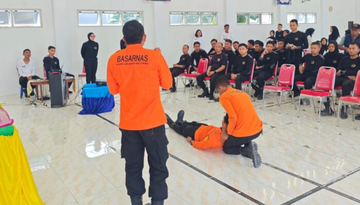Basarnas Pos SAR Luwuk Berikan Edukasi Risiko kepada Petugas Lapas Kelas IIB Luwuk