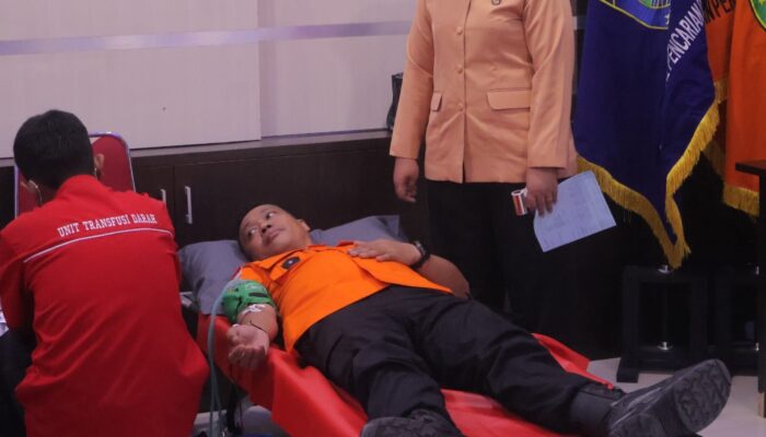 Sambut HUT ke-54 Basarnas, Aksi Donor Darah Serentak di Palu Hasilkan 64 Kantong