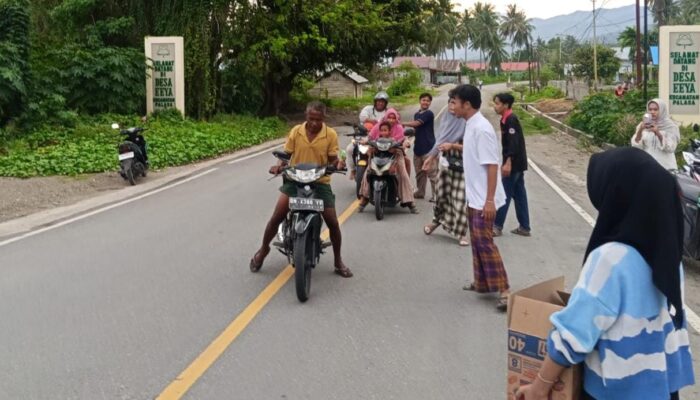 LS-ADI Parigi Moutong Bagikan Takjil untuk Warga dan Pemudik di Jalur Trans Sulawesi