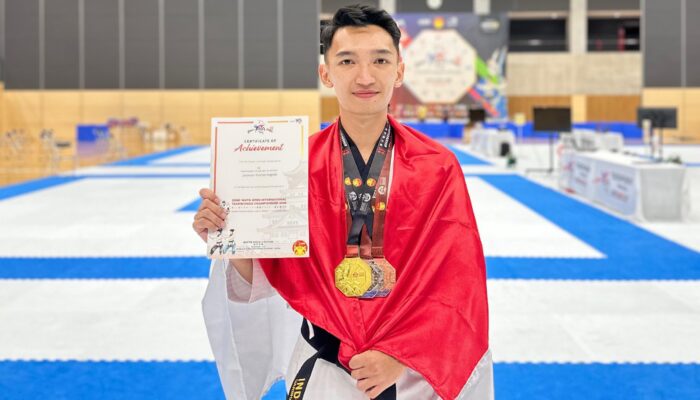 Anggota Polri Asal Sulteng Ukir Prestasi Internasional di Kejuaraan Taekwondo Jepang