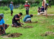 Pemdes Eeya dan Panitia Mulai Kerjakan Arena MTQ Kecamatan Palasa Ke 15
