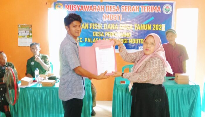 Serah Terima Pekerjaan 2025, Pemdes Pebounang Ajak Warga Jaga Aset Desa