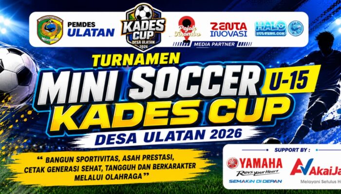 Kades Cup U-15 Desa Ulatan Siap Bergulir, Kick Off Sore Ini