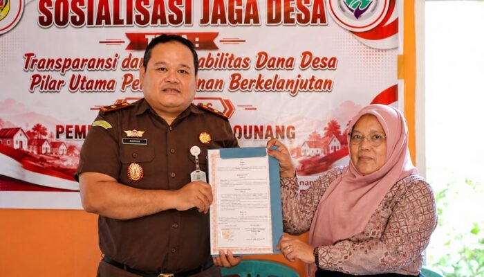 Pemdes Pebounang Teken MoU Bersama Cabjari Parimo di Tinombo