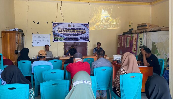 Pemdes Ogoansam Laksanakan Perubahan APBDes